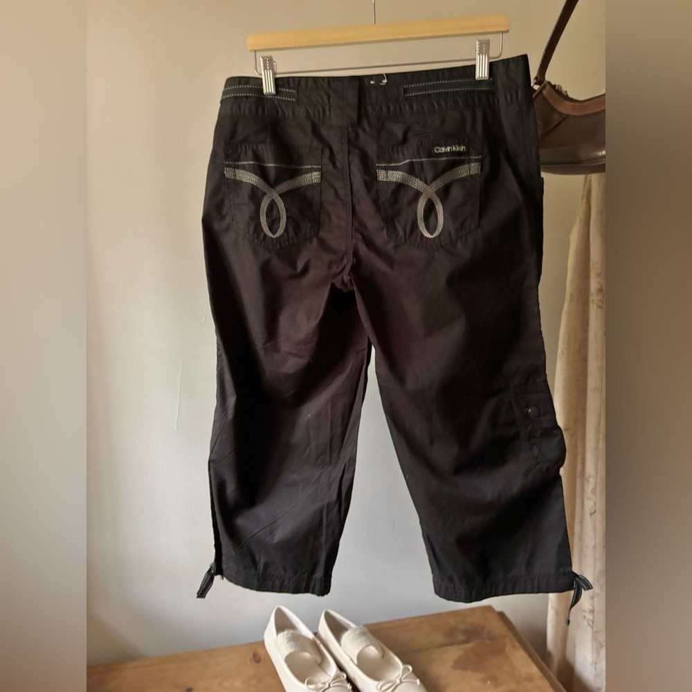 Y2K Capris with Bows & Ruched Pockets | 34" waist